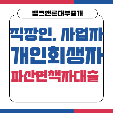 003 뱅크앤론대부중개 직장인 사업자 개인회생자 파산면책자대출 한도 금리 신용등급점수